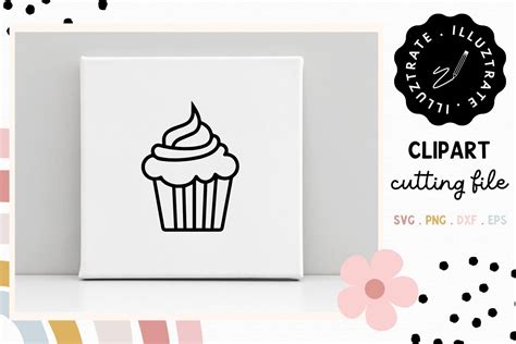 Cupcake Svg Cupcake Png Clipart Grafik Von Illuztrate Creative Fabrica