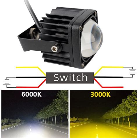 Cheap D Lens Led Work Light Inch K White K Yellow Driving