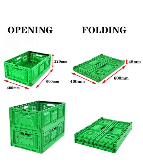 Folding Vegetable Crates Foldable Crates For Groceries Factory Price