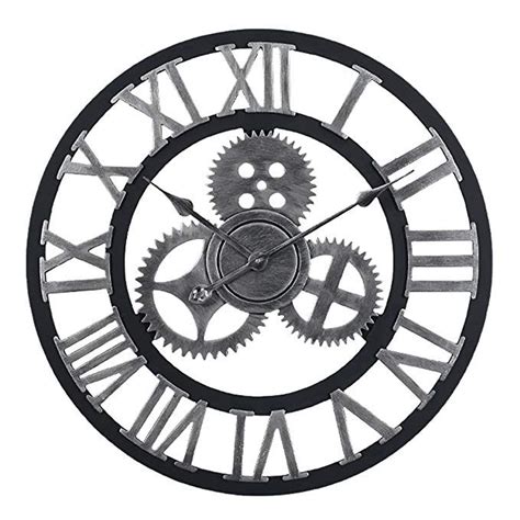 Fokom Retro Gear Wall Clock Orologi Da Parete Grandi Dimensioni X