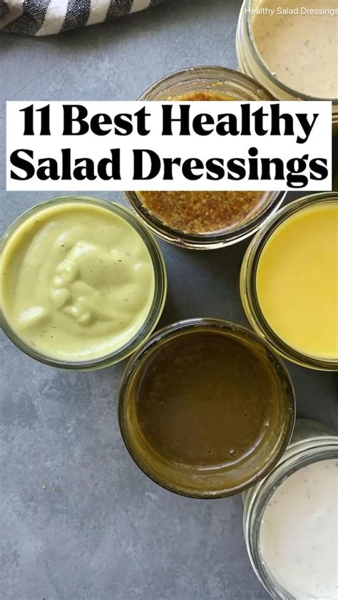 11 Best Healthy Salad Dressings