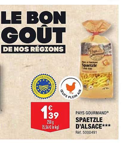 Promo Spaetzle D Alsace Pays Gourmand Chez Aldi Icatalogue Fr