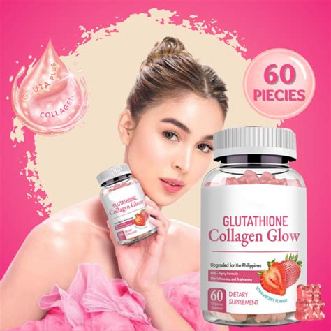 Nature Glow Glutathione Collagen Gummies Anti Aging Whitening Collagen Glow Lazada Ph