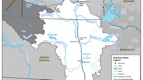 Map Of Red River Basin Credit International Joint Commission