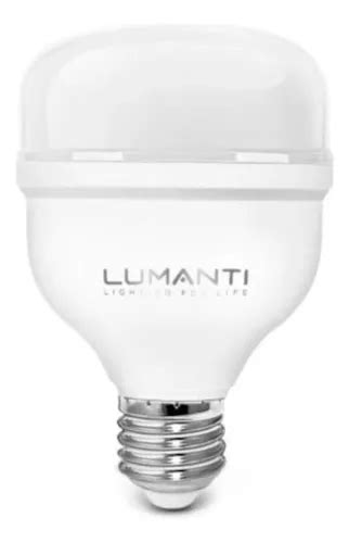 Lâmpada Led Bulbo 20w E27 3000k Bivolt Alta Potencia Lumanti Luz Branco