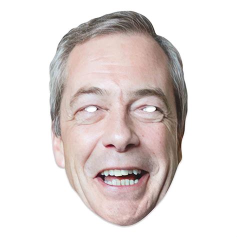 Nigel Farage Cardboard Face Mask Partyrama