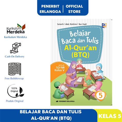 Jual Belajar Baca Dab Tulis Al Quran Btq Sd Mi Kelas 5 Lulus