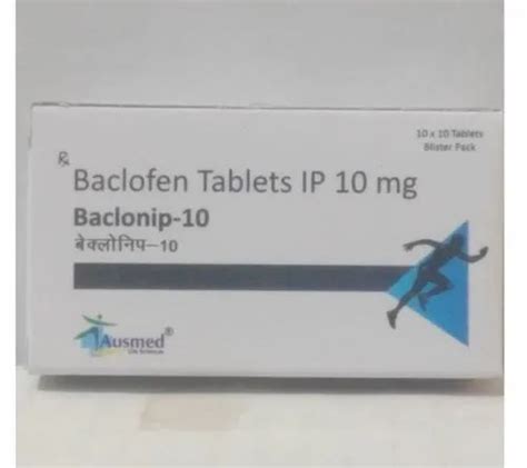 Baclofen 10 Mg Tablet Packaging Size 10x10 At Best Price In Pathankot