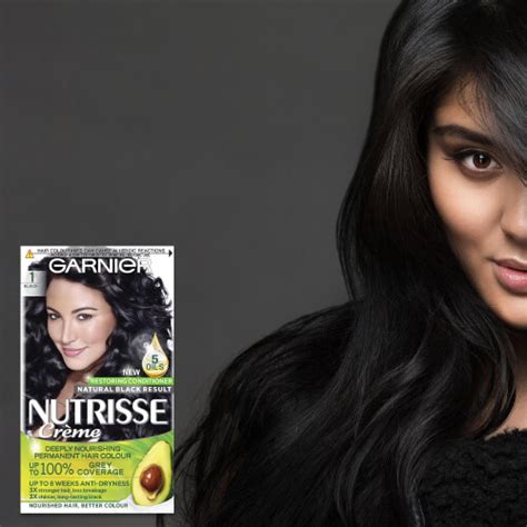 Garnier Nutrisse Creme Deeply Nourishing Permanent Hair Colour 1 Black On Onbuy