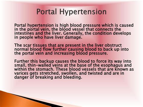 Ppt Portal Hypertension Causes Symptoms Daignosis Prevention And