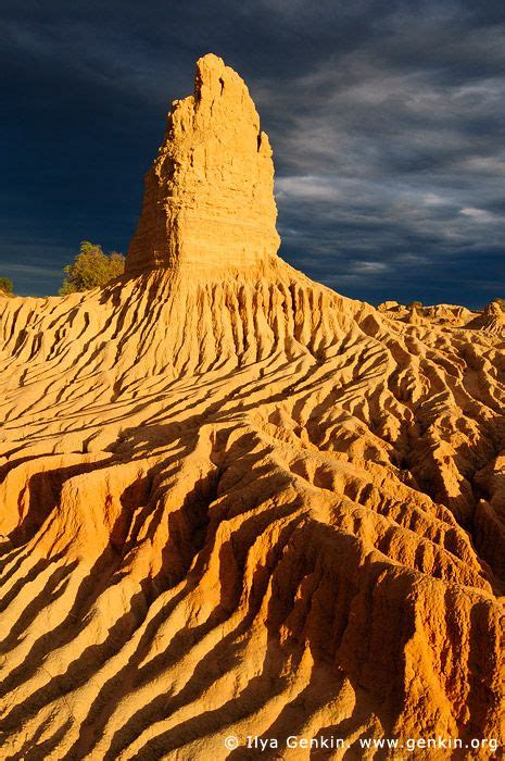 Storm Clearing At Sunset At The Walls Of China Mungo National Park