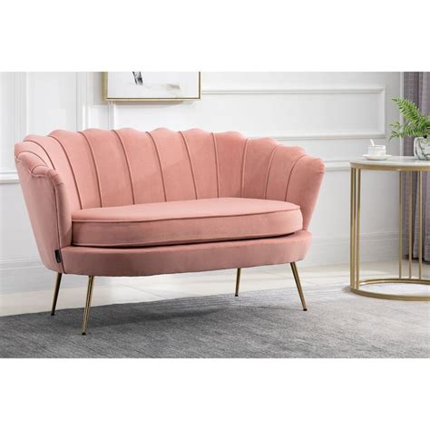 Etta Avenue Mcguire Cm Velvet Recessed Arm Loveseat Sofa Wayfair