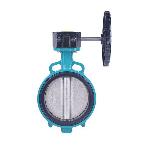 China Ggg40 Disc Replaceable Soft Seat Wafer Butterfly Valve Dn50 Dn300 Gearbox Manufacturer And