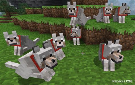 Minecraft Wolves by Rebecca1208 on DeviantArt