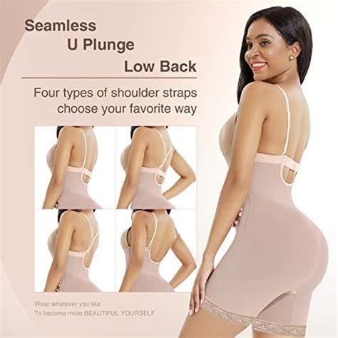 Feelingirl Shapewear For Women Tummy Control Seamless Faja Mesh Built