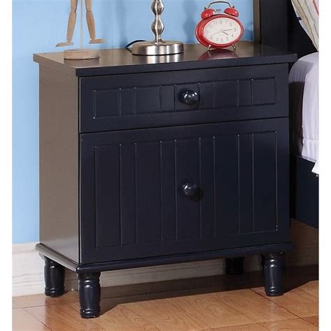 Coaster Zachary 2 Drawer Nightstand In Navy Blue 400692