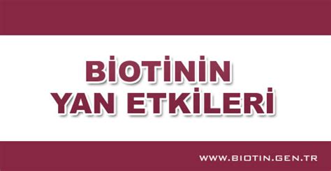 Biotin Yan Etkileri G Nl K Biotin Kullan M Nerileri Biotin