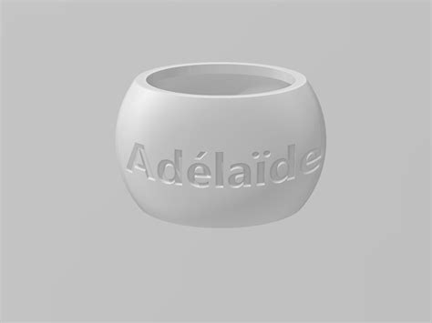 Fichier STL Rond de serviette Adélaïde Design pour imprimante 3D à