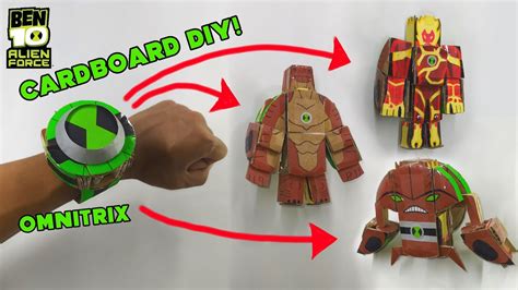 Omnitrix Becomes Alien Cardboard Diy Ben Classic Omnitrix Wildmutt