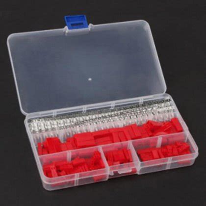 300Pcs 2 54mm JST SYP 2 Pin Female Male Red Plug Housing Crimp