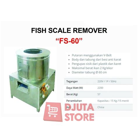 Jual Getra Fs 60 Fish Scale Remover Mesin Mengupas Sisik Ikan Shopee