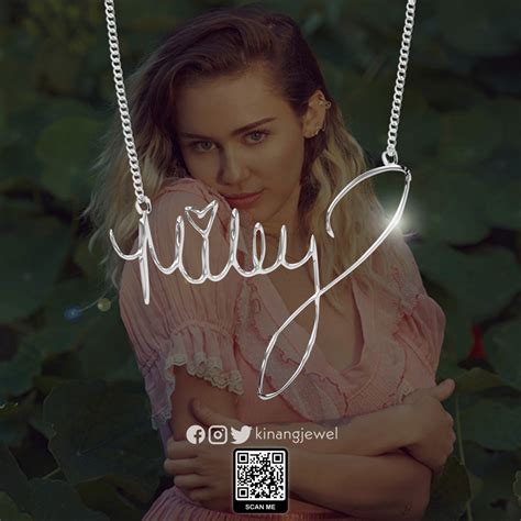 Kinang Mileys Signature Necklace Miley Cyrus Inspired Shopee