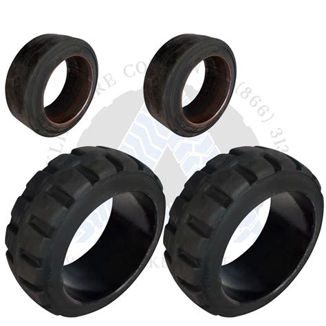 Bundled Sets of Cushion Press-On Forklift Tires | Forklift Tire Co.