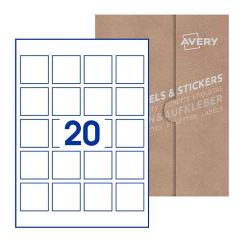 Square Labels Avery