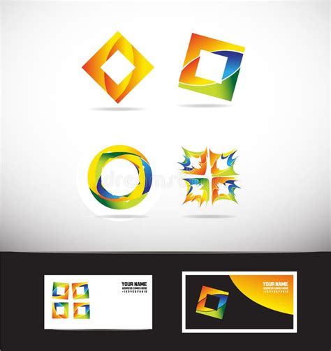 Corporate Business Colors Logo Icon Stock Vector - Illustration of ...