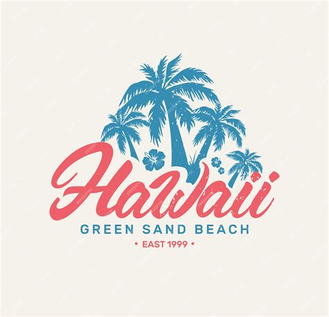 Premium Vector Hawaii Retro Logo