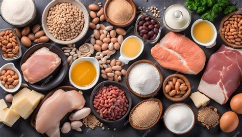 Premium Photo Assorted Of Protein Food Source Copy Space Top View