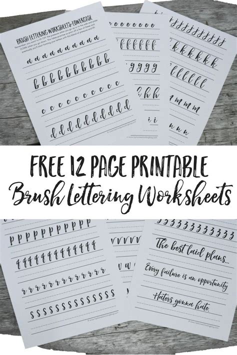 Modern Calligraphy Practice Sheets Printable Free Free Printable