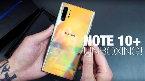 Galaxy Note 10 Unboxing And Tour Youtube