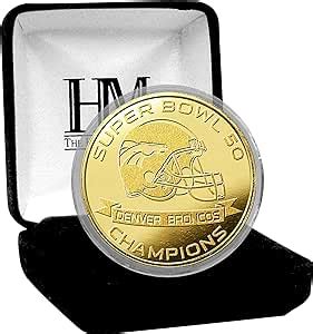 Amazon NFL Denver Broncos Super Bowl 50 Champions Gold Mint Coin