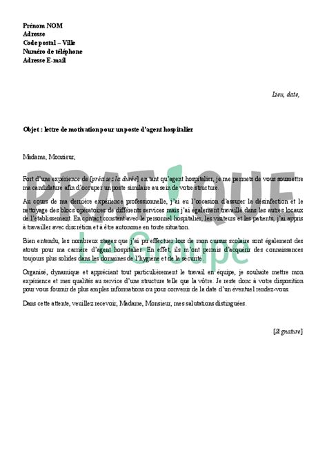 Lettre De Motivation Agent D Entretien Des Locaux Laboite Cv Fr