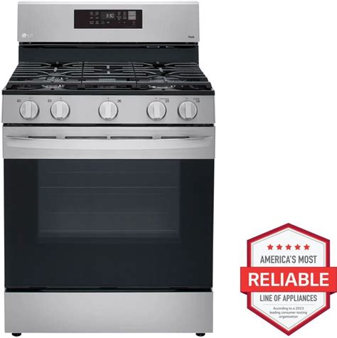 Lg 30 Free Standing Gas Convection Smart Range With Air Fry Maines Top Appliance And