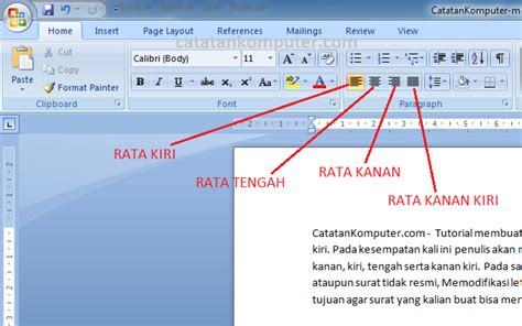 Rata Kanan Kiri Word Menata Tulisanmu Agar Keren Dan Rapi Caraseru