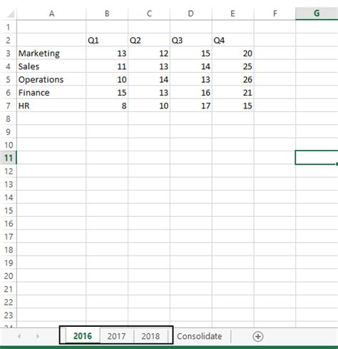 How To Use The Data Consolidation Feature In Excel Geeksforgeeks