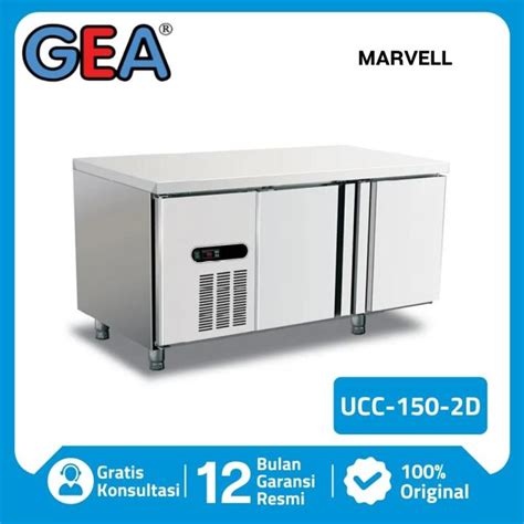 Gea Ucc D Undercounter Chiller Freezer Pintu Stainless Steel