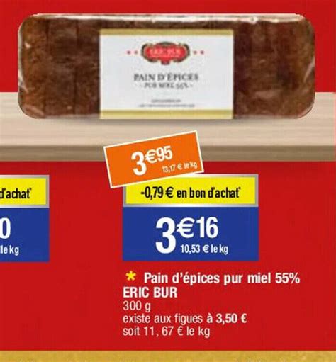 Promo Pain D Pices Pur Miel Eric Bur Chez Migros