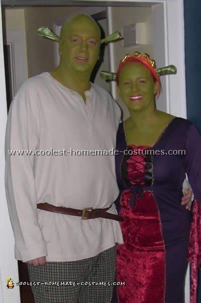 Awesome Homemade Plus-Size Fiona and Shrek Costume