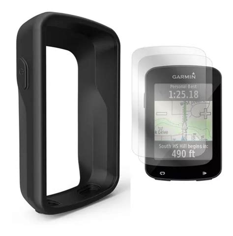 Capa De Silicone Pelicula Vidro Premium Garmin Edge 820