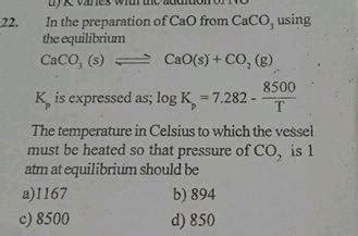 Nvrcs Wiulie Linu In The Preparation Of Cao From Caco Using The