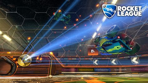 Blue Cars In The Air In Rocket League Wallpaper Game Wallpapers 49994