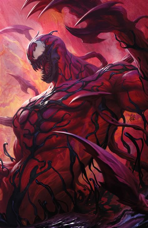 Absolute Carnage 01 Variant Cover By Artgerm Carnage Marvel Carnage