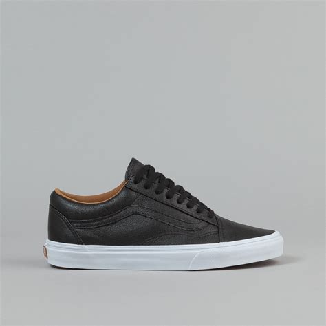 Vans Old Skool Shoes Premium Leather Black Flatspot