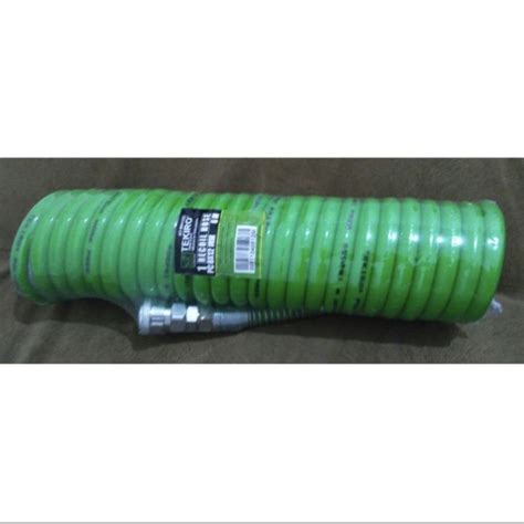 Tekiro Recoil Hose With Spring Green M Tekiro Selang Angin Spiral