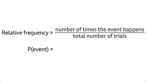 Experimental Probability And Relative Frequency Ks3 Maths Bbc