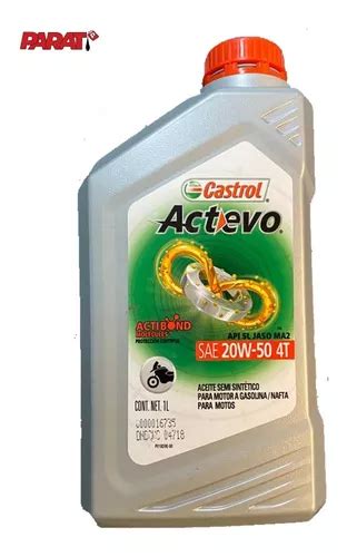 Aceite Castrol Actevo X Tra 4t 20w50 Semisintetico Parat MercadoLibre