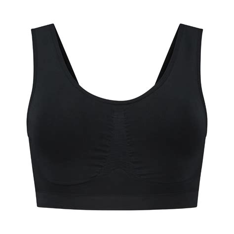 Soft Touch Seamless Bra Top Black Bye Bra